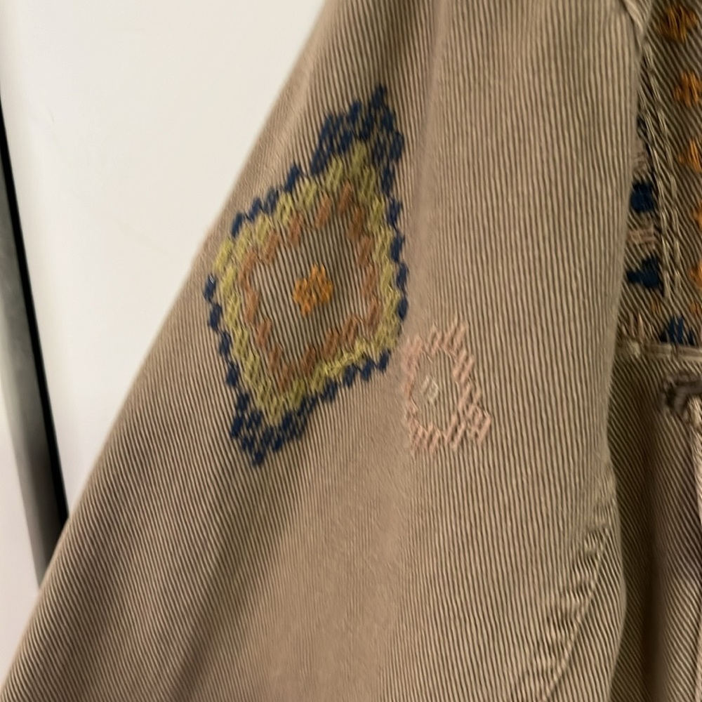 Sundance embroidered olive cargo jacket - Picture 10 of 12